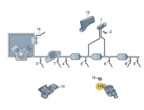 OEM NOX SONDA LAMBDA 3.0 TDI AUDI Q7 Q8 VW TOUAREG 4M0907807BC - 4