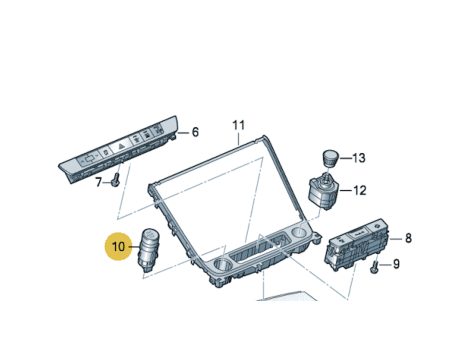 NOWY PRZYCISK WŁĄCZNIK ENGINE START STOP AUDI A3 S3 A8 Q7 Q8 RSQ3 RSQ8 83A905217A - 3