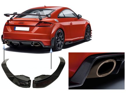 2X NOWE ORYGINALNY CARBON  SPOILER NAKŁADKI  AUDI TT SPORT 8S0088541 8S0088542