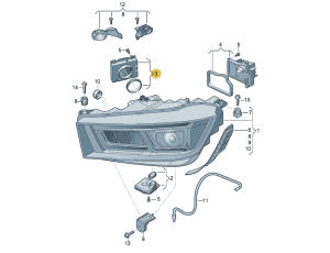 MODUŁ LED STEROWNIK PRZETWORNICA AUDI A5 S5 RS5 A3 S3 Q5 Q7 7PP941592CB