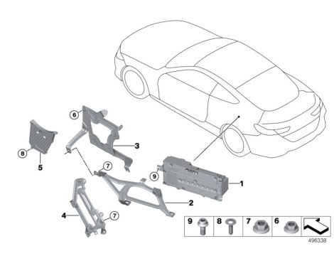 OE WZMACNIACZ SYSTEMU HIFI  HARMAN BMW 8 G14 G15 X5 G05 X7 G07 8779569 - 65128779569 - 6