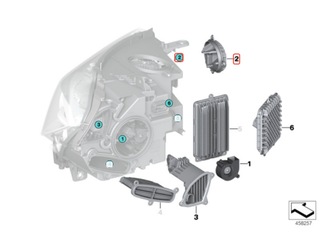 2X OE MODUŁ LED ŚWIATŁA SKRĘTU BMW X5 F15 X6 F16 F85 F86 7381449 7381450 - 6