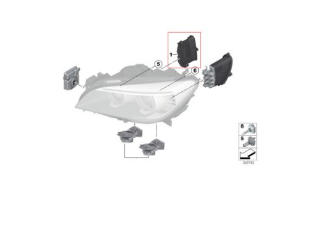 NOWY OE LED MODUŁ STEROWNIK TMS BMW F01 F02 F03 LCI ROLLS ROYCE GHOST WRAITH DAWN RR4 RR5 RR6 7440875 - 3