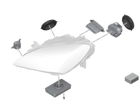 NOWY OE MODUŁ LED STEROWNIK ZKW BMW 6 F06 F12 F13 X5 X6 7116114399 , 7268672 - 4