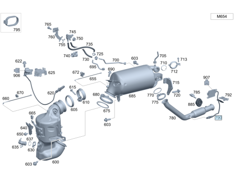 NOWY OE SONDA LAMBDA NOX CZUJNIK MERCEDES W205 CLS A W177 GLE CLA W118 A118  V-KLASSE W447 SPRINTER W910 A0009053109 - 3