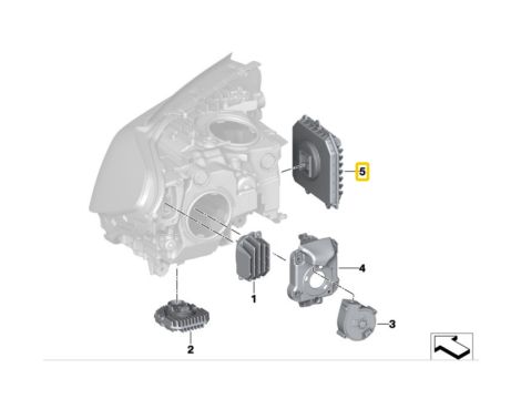 NOWY OE MODUŁ STEROWNIK LED ADAPTIVE BMW 5 G30 G31 6 G32 GT 7 G11 G12 X3 G01 X4 ROLLS PHANTOM RR11 63118491415 - 3