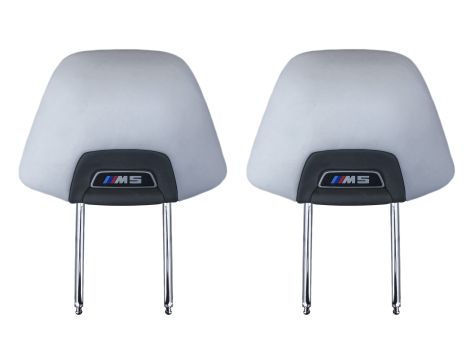 2X NOWY OE ZAGŁÓWEK SKÓRZANY ZAGŁÓWKI M5 SILVERSTONE BMW M5 F90 G30 G31 8071313 - 52108071313