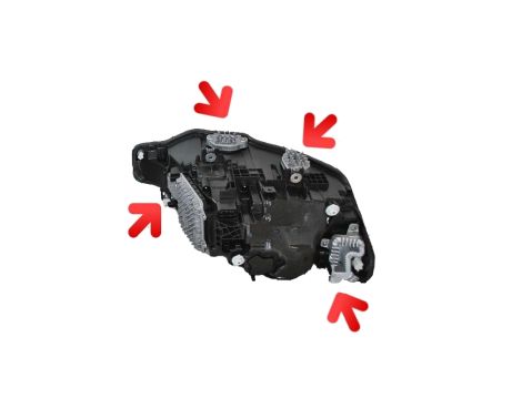 NOWY OE ZESTAW MODUŁ KIERUNKOWSKAZ DOŚWIETLANIE LED PRAWA STRONA BMW 3 F30 F31 LCI 7419620 - 6