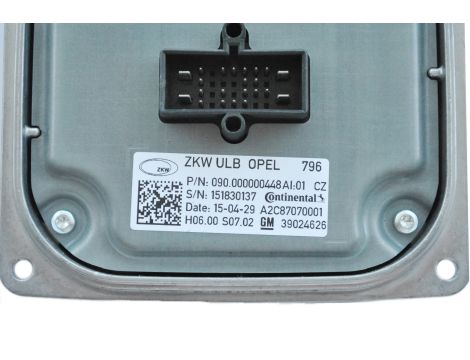 NOWY OE MODUŁ LED STEROWNIK ZKW ULB OPEL ASTRA K A2C87070001 - 39024626 - 3