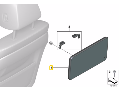 NOWY OE MONITOR WYŚWIETLACZ DISPLAY 10,2 TYLNY BMW 5 G30 G31 6 G32 GT 7 G11 G12 X5 F15 X6 F16 65506815911 - 3