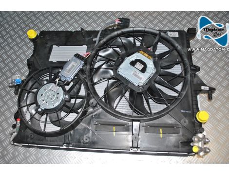 NOWE OE CHŁODNICA WODY OLEJU KLIMA CHŁODNICE + 2X WENTYLATOR VW TOUAREG AUDI Q7 PORSCHE CAYENNE 7L6121253B - 4