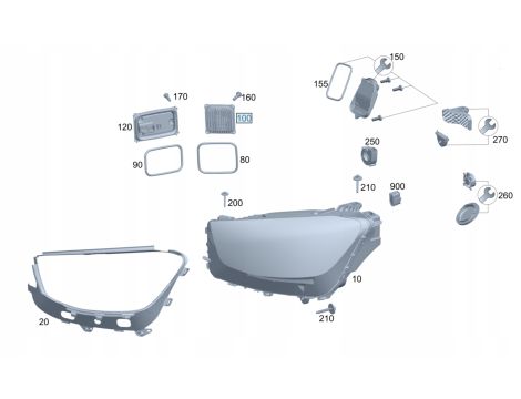 NOWY OE MODUŁ LED STEROWNIK MERCEDES W213 E-KLASA GLE GLS W167 W238 W290 W257 W463 MAYBACH 600 A2139000737 - 4