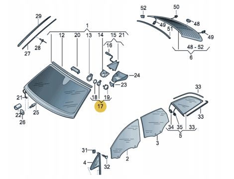 NOWY OE CZUJNIK SENSOR DESZCZU AUDI A3 VW BORA GOLF MAGOTAN T-CROSS TAYRON SEAT IBIZA LEON SKODA KORAQ FABIA OCTAVIA 81D907253 - 3