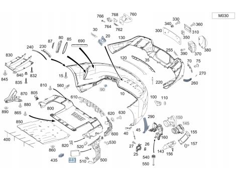 NOWY OE CZUJNIK RADAR ASSISTENT TYLNY MERCEDES AMG GT GT C GT S GT R COUPE W190 A190 C190 A0009051609 - 3