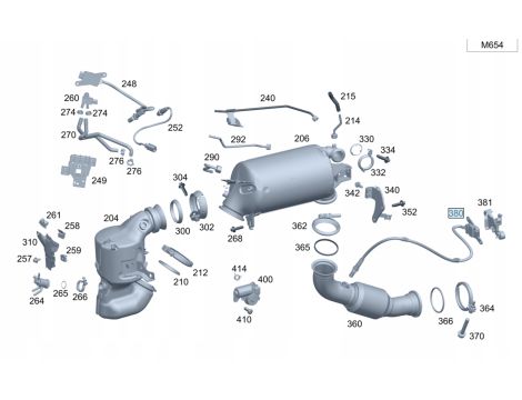 NOWY OE SENSOR CZUJNIK SONDA NOX MERCEDES A W177 180D B W247 W167 GLS 350D S W223 C W206 W907 W910 SPRINTER A0009054814 - 3