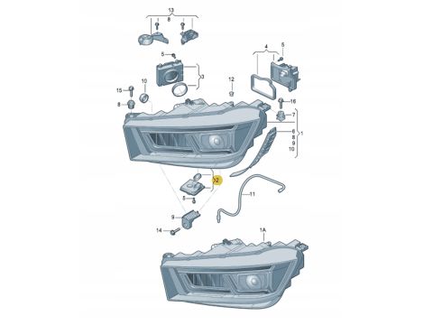 NOWY OE MODUŁ STD LED AUDI Q5 80A A8 D5 4N VW TOUAREG PORSCHE CAYENNE 9PA GTS 80A907397B - 3